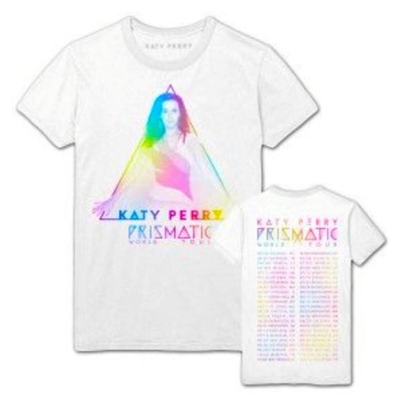 Katy Perry | Prismatic World Tour Band Tee White - Picture 1 of 6